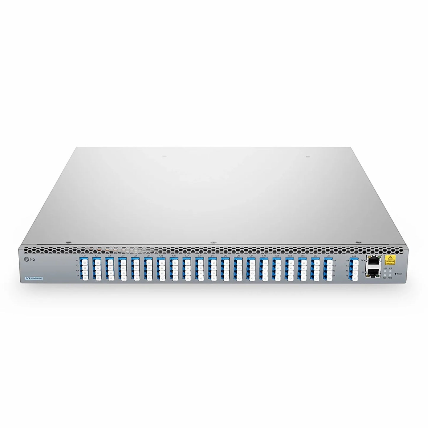FyberOptix DCP910-D40M, 40 Channel 100G DWDM PAM4 Active Multiplexer, C21-C60, 20 x 100G LC/UPC, Duplex, with Monitor Port, 1U Rack Mount, 0-80km