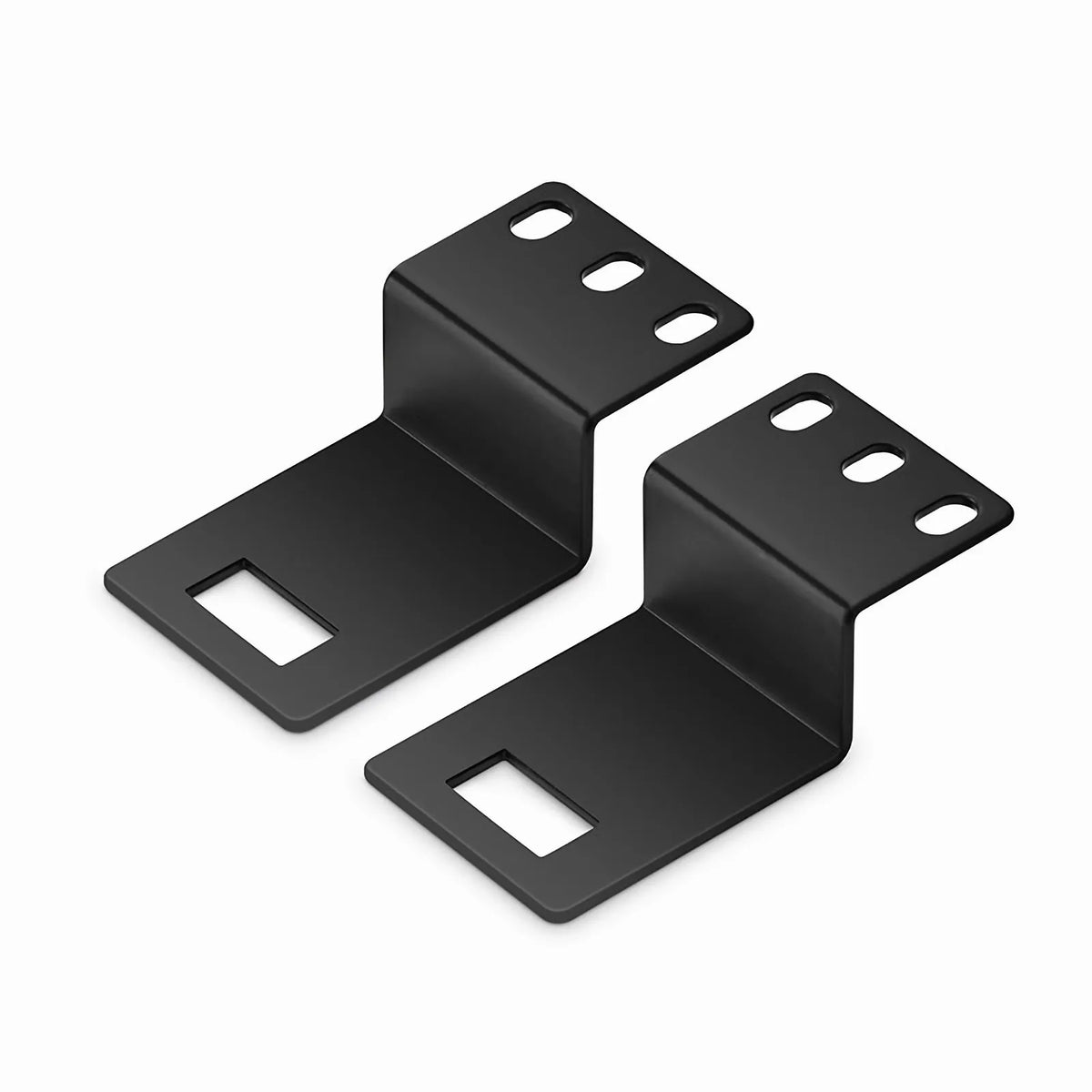 FyberOptix Mounting Bracket for Vertical Cable Manager with M6 Model Screws and Nuts, Black, 4 PCS/Pack