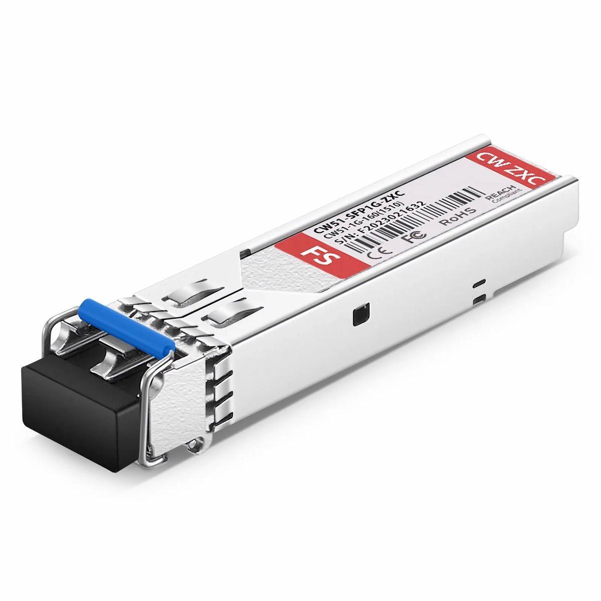 FyberOptix Cisco Compatible SFP 1000BASE-CWDM 1510nm 160km DOM Duplex LC/UPC SMF Optical Transceiver Module for Transmission