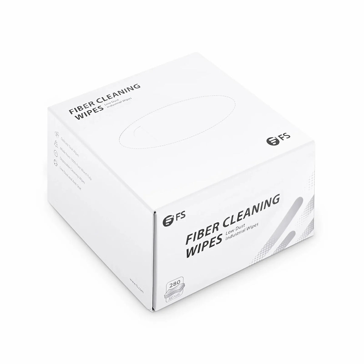 FyberOptix Dust-free Anti-static Fiber Cleaning Wipes 280/Box