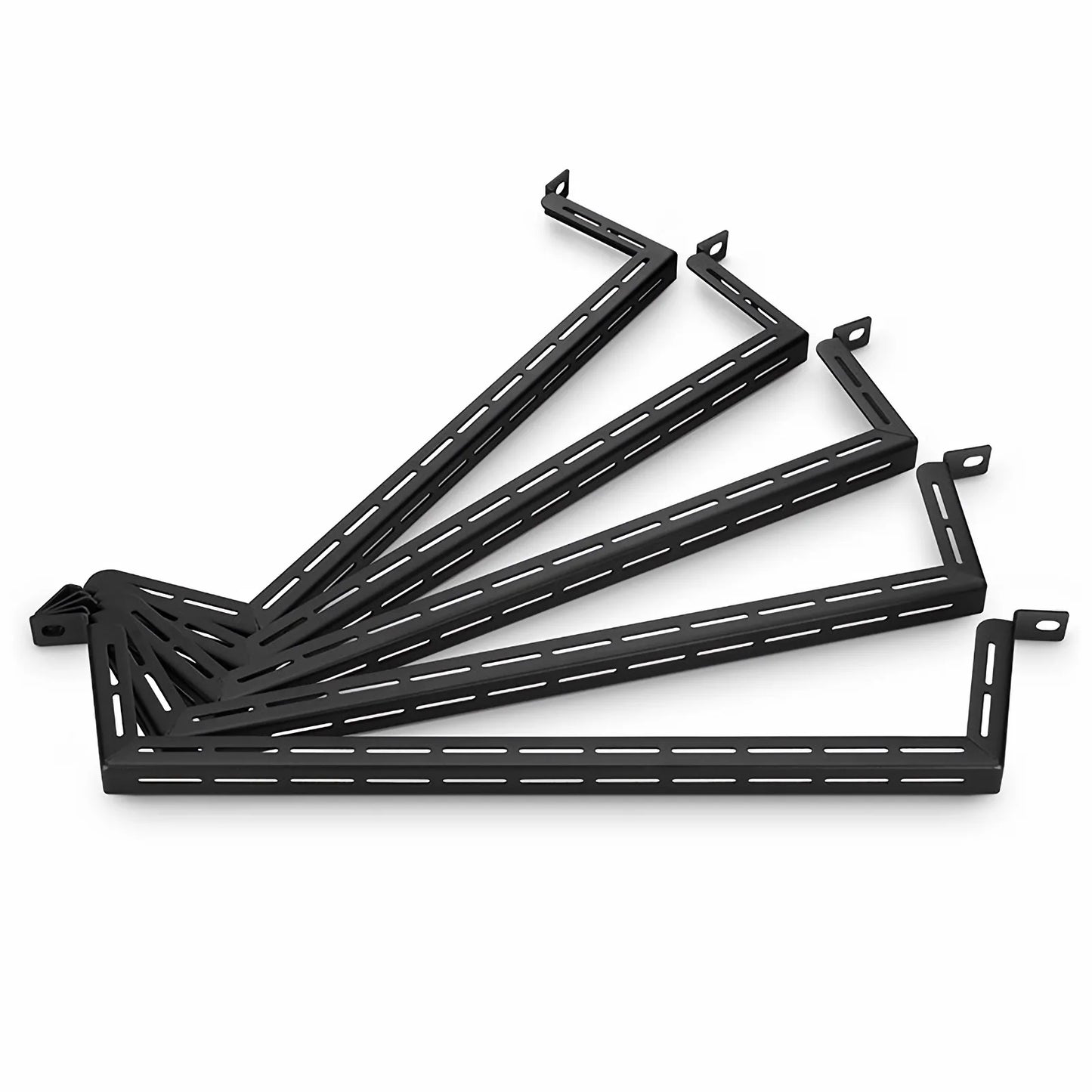 FyberOptix Zero U Horizontal Cable Lacer Bar, L-Shaped with 4.02" Offset, Steel, 5pcs/Pack, for 19" EIA