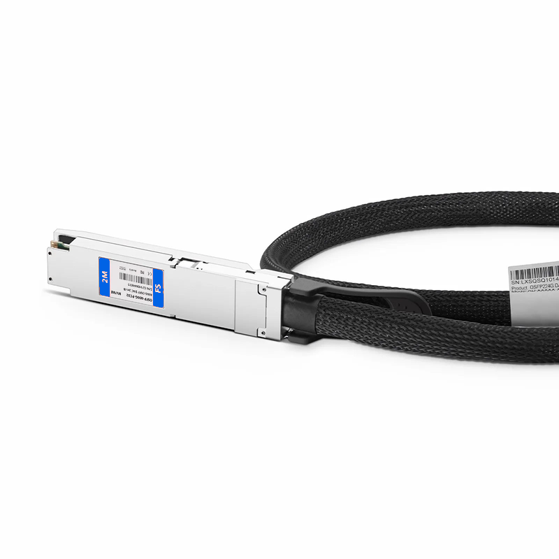 FyberOptix 2m (7ft) NVIDIA/Mellanox MCP4Y10-N002 Compatible 800G OSFP 8 x 100G PAM4 Finned Top InfiniBand NDR Passive Direct Attach Copper Twinax Cable for Quantum-2 Switches