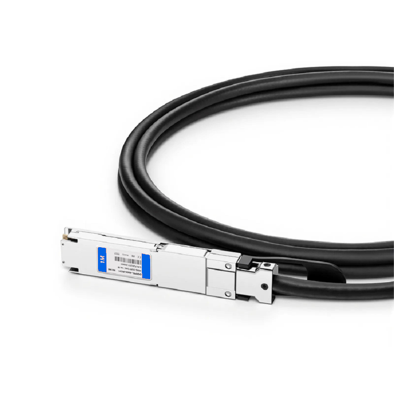 FyberOptix 2m (7ft) NVIDIA/Mellanox MCP4Y10-N002 Compatible 400G OSFP 4 x 100G PAM4 Flat Top InfiniBand NDR Passive Direct Attach Copper Twinax Cable for ConnectX-7 HCA