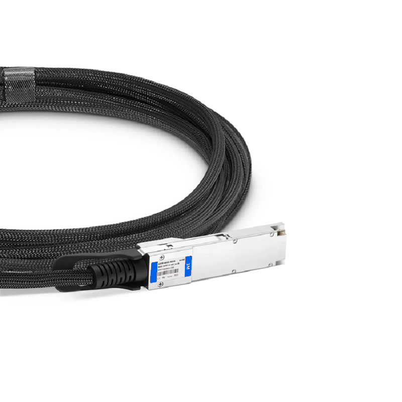 FyberOptix 1m (3ft) Cisco Compatible 800G Twin-port OSFP 8 x 100G PAM4 Finned Top to 2 x 400G QSFP112 4 x 100G PAM4 Active Electrical Breakout Cable