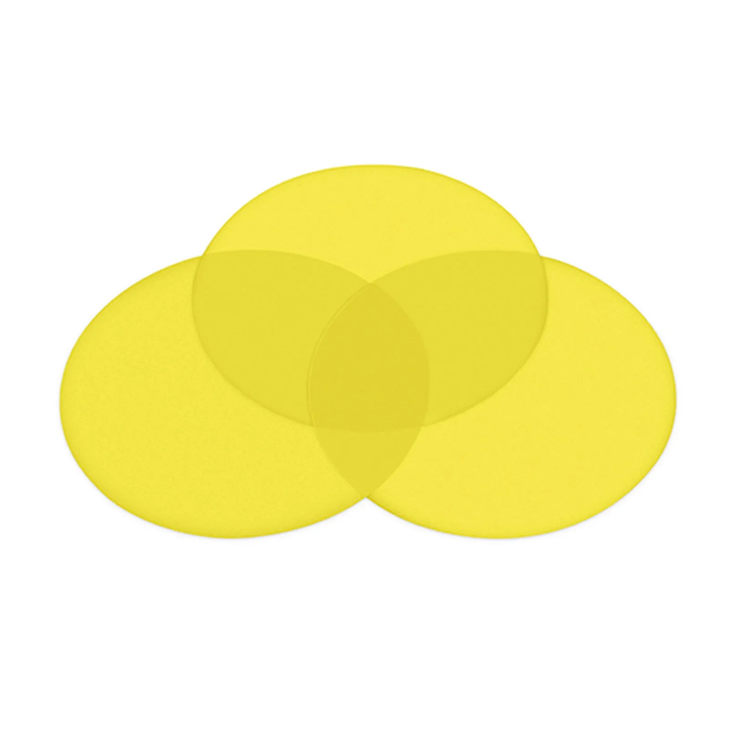 FyberOptix 30μm 1 Piece Yellow Polishing Film with 127mm Diameter