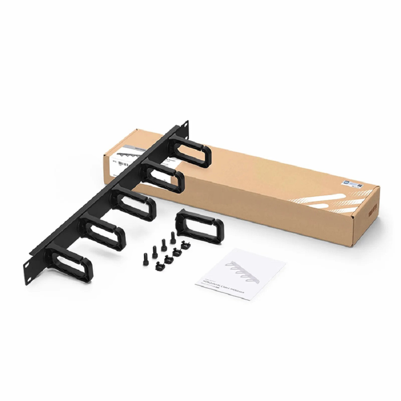 FyberOptix Horizontal Single Sided Cable Manager for 19 in. Rack or Cabinet, 0RU, 5 Snap-in D-Rings, 4.29 in. Depth