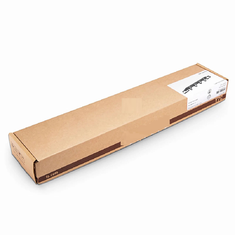 FyberOptix Horizontal Dual Sided Manager, 1RU, Finger Duct with Cover, 6.85 in. Depth