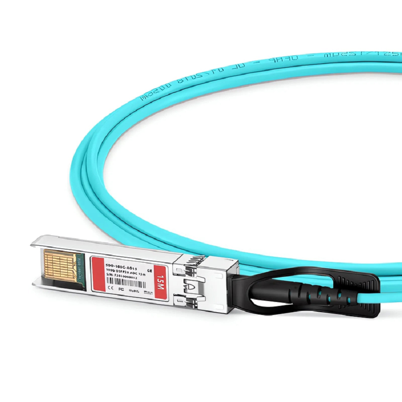 FyberOptix 1m (3ft) Generic Compatible 100G SFP-DD 2 x 50G PAM4 Active Optical Cable