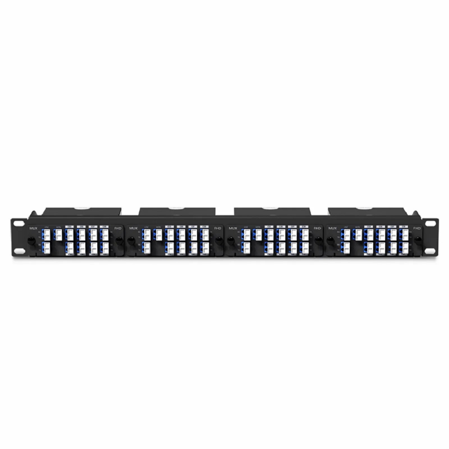 FyberOptix 8 Channels DWDM Mux Demux, 100GHz C53-C60, with Monitor and Expansion Port, 2.4dB Typical IL, LC/UPC, Dual Fiber, High Density, FHDâ„¢ Plug-in Module