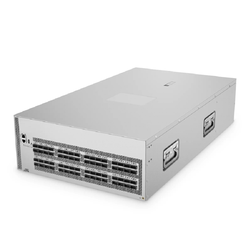 FyberOptix N8610-64DB, 4U, 64-Port Ethernet HPC/AI Data Center Switch, 64 x 400Gb QSFP-DD, PicOS®, Broadcom Tomahawk 4 Chip, Front-to-Back Airflow