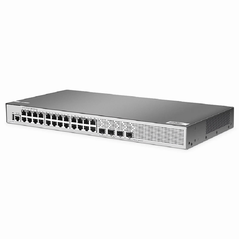 FyberOptix S3270-24TM, 24-Port Gigabit Ethernet L2+ Switch, 24 x Gigabit RJ45, with 4 x 1/2.5Gb SFP Uplinks, PicOSA®, Broadcom Chip