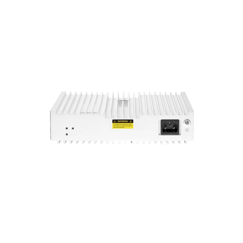 FyberOptix S3100-16TMS-P, 16-Port Gigabit Ethernet L2+ PoE+ Switch, 6 x PoE+ Ports, 2 x 5Gb PoE+ Ports@125W, 10 x 1Gb RJ45, with 2 x 10Gb SFP+ Uplinks, Broadcom Chip, Fanless