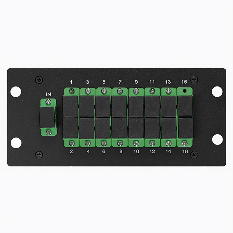 FyberOptix 1 x 16 PLC Fiber Splitter, Standard LGX Cassette, SC/APC, Singlemode, Used with 2U LGX Enclosure