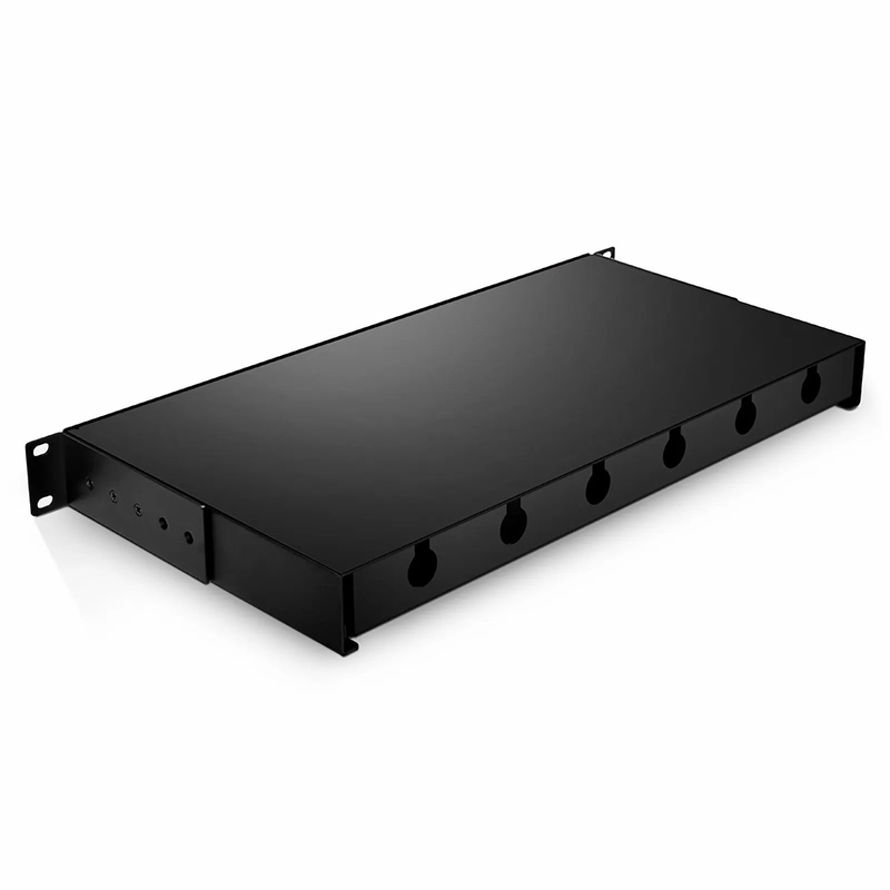 FyberOptix 1U Slide-Out Rack Mount LGX Fiber Enclosure Unloaded, Holds up to 3 LGX Cassette PLC Splitter