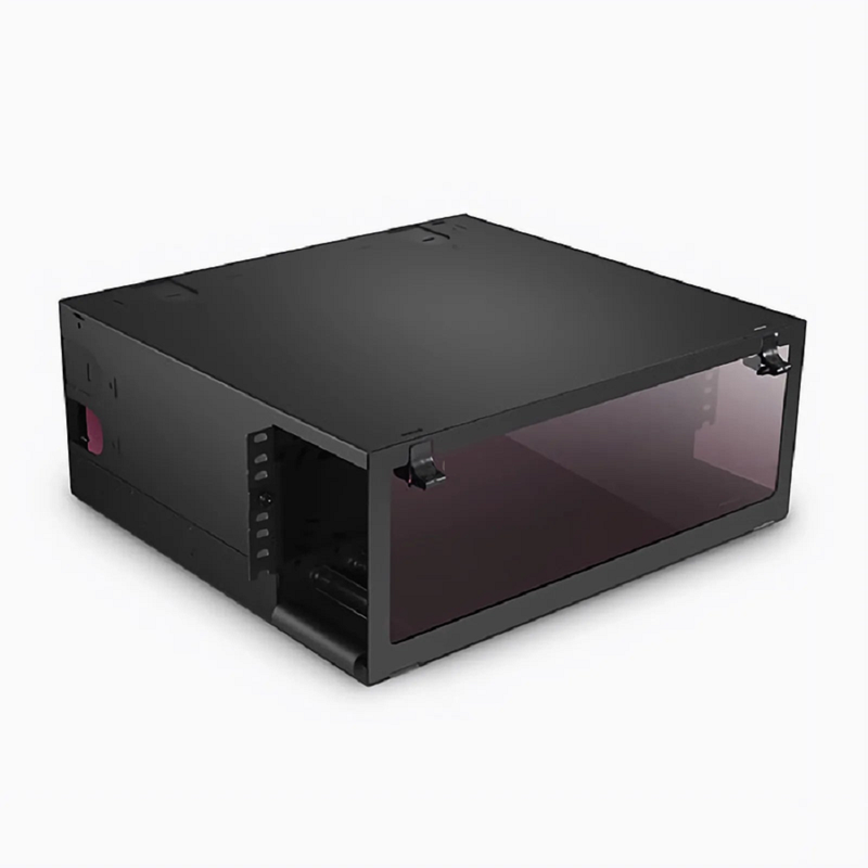 FyberOptix FHDA High Density 4U Rack Mount Enclosure Unloaded, Sliding Drawer, Holds up to 12 x FHDA Cassettes, Panels or Splice Trays, 432 Fibers (LC)
