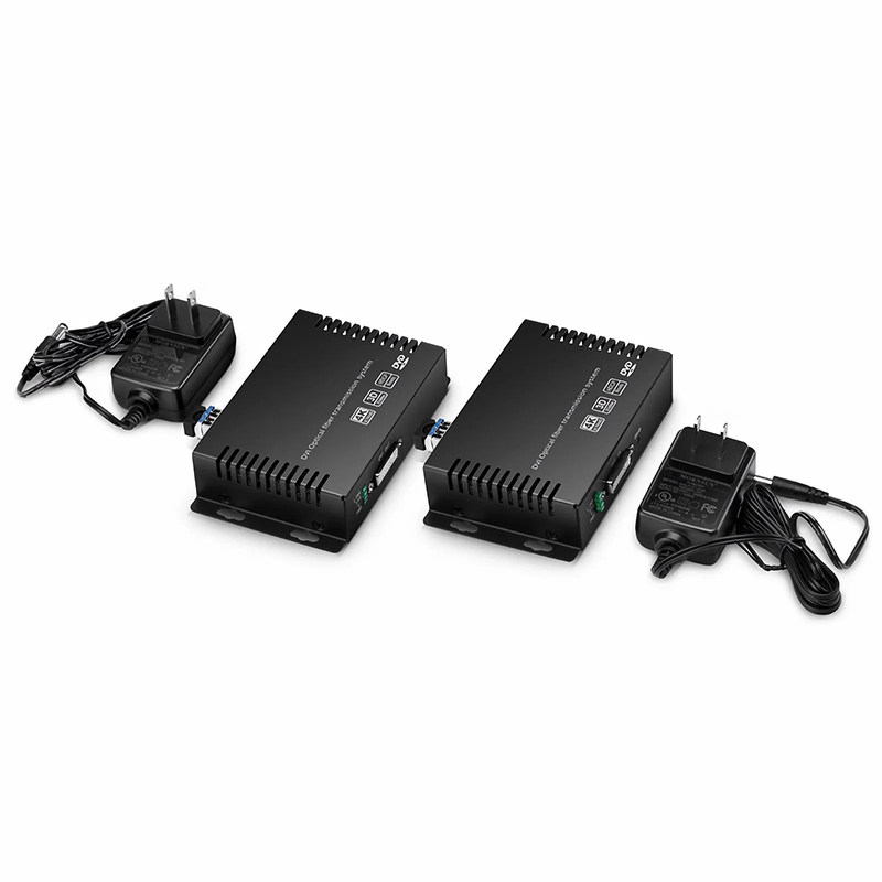 FyberOptix 4K HDMI Extender Set with Audio, EDID and RS232 via Single LC Fiber for 10km