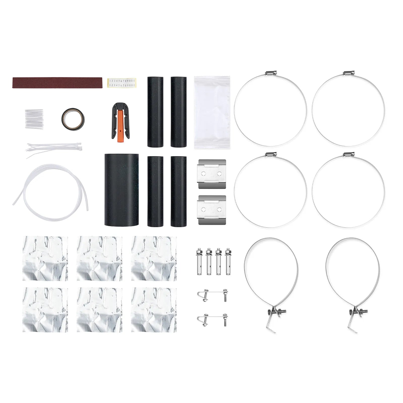 FyberOptix 72 Fibers 1In-4Out Dome Fiber Optic Splice Closure, Mechanical Seal and Heat Shrink Seal, with 1 Pre-installed Splice Tray