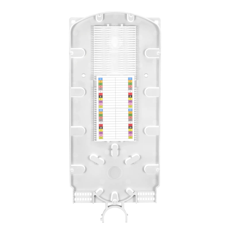 FyberOptix 48 Fibers Fusion Splice Tray for Heat-Shrink Fusion Splices, 0.47" x 5.51" x 12.87", Suitable for FS-S074-1O6R-6-48F