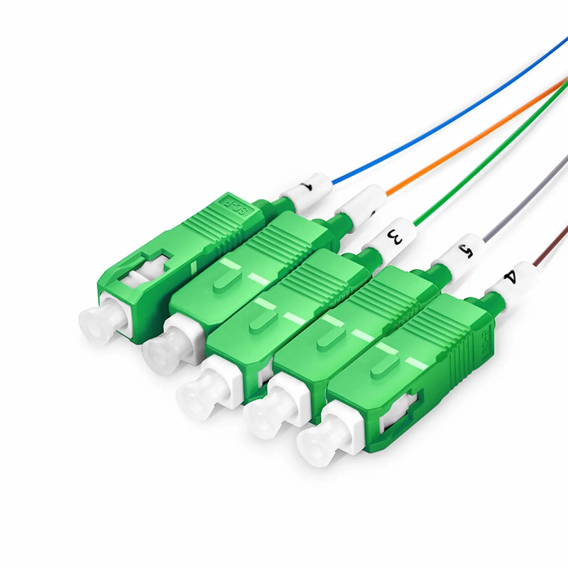 FyberOptix 1 x 5 Asymmetrical PLC Fiber Splitter, Mini Module, 75/25, 900μm, SC/APC, Singlemode