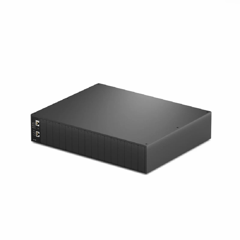 FyberOptix 16 Managed Media Converter Chassis, 2U Rack Mount, Single Power AC 100-240V