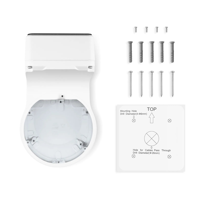 FyberOptix CA-W233-V1, Wall Mount With Junction Box for Dome & Turret & Mini PTZ Cameras