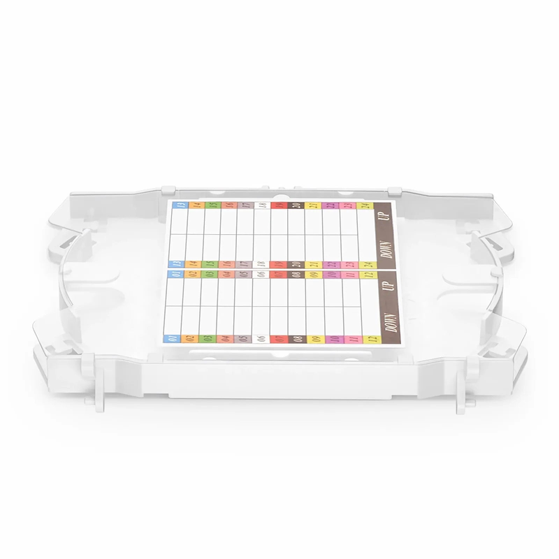 FyberOptix 24 Fibers Fusion Splice Tray for Horizontal Splice Closure, 6.57''×4.53''×0.55''