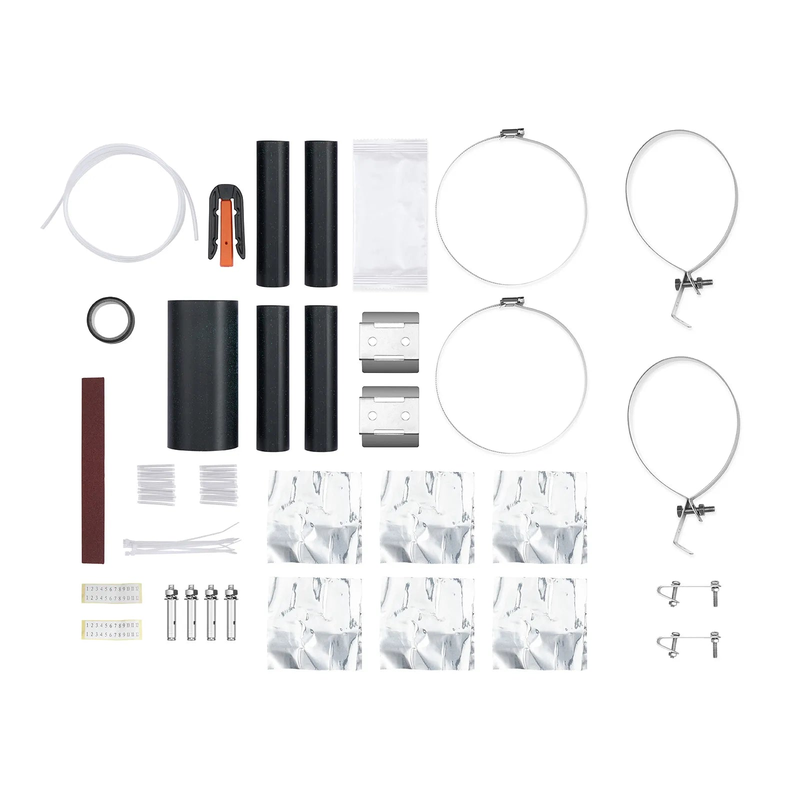 FyberOptix 144 Fibers 1In-4Out Dome Fiber Optic Splice Closure, Heat Shrink Seal, with 1 Pre-installed Fusion Splice Tray