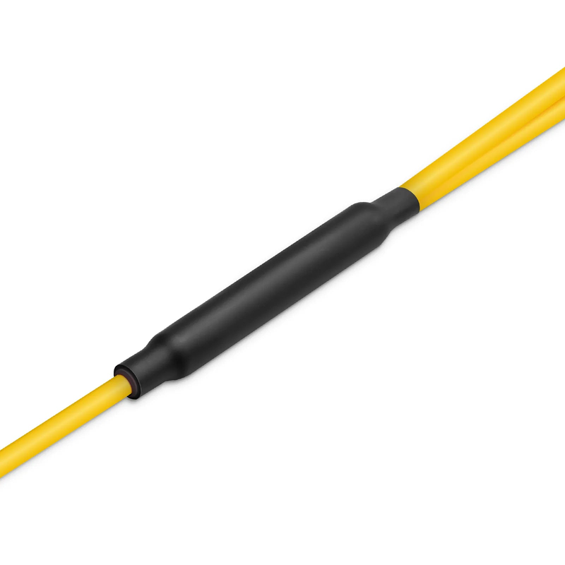 FyberOptix NVIDIA/Mellanox MFP7E40-N003 Compatible 3m (10ft) MTP® Breakout Cable, MTP®-12 APC (Female) to 2 x MTP®-4 APC (Female), 8 Fibers, Single Mode (OS2), Plenum (OFNP), 0.35dB Max, Type B, Yellow