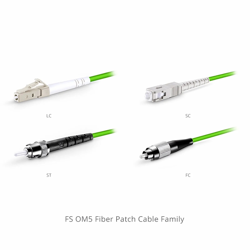 FyberOptix 3m (10ft) Fiber Patch Cable, 1 Fiber, LC UPC Simplex to LC UPC Simplex, Multimode (OM5), Riser (OFNR), 2.0mm, Tight-Buffered, Lime Green