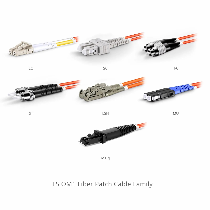 FyberOptix 2m (7ft) Fiber Patch Cable, 2 Fibers, G.651, LC UPC Duplex to SC UPC Duplex, Multimode (OM1), Riser (OFNR), 2.0mm, Tight-Buffered, Orange