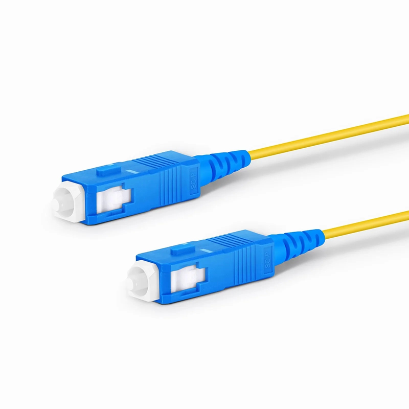 FyberOptix 2m (7ft) Fiber Patch Cable, 1 Fiber, SC UPC Simplex to SC UPC Simplex, Single Mode (OS2), LSZH, 1.2mm, Tight-Buffered, Yellow