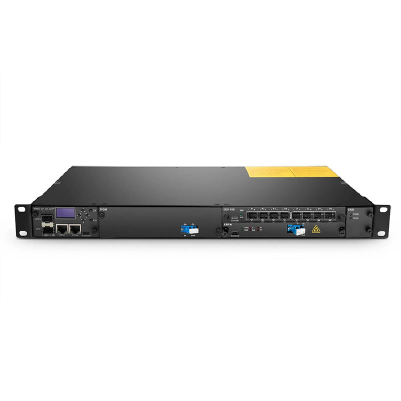 FyberOptix FMT04-CH1U, 4 Slots 1U Managed Chassis Unloaded Platform, Redundant AC PSUs, Support SNMP Network Management