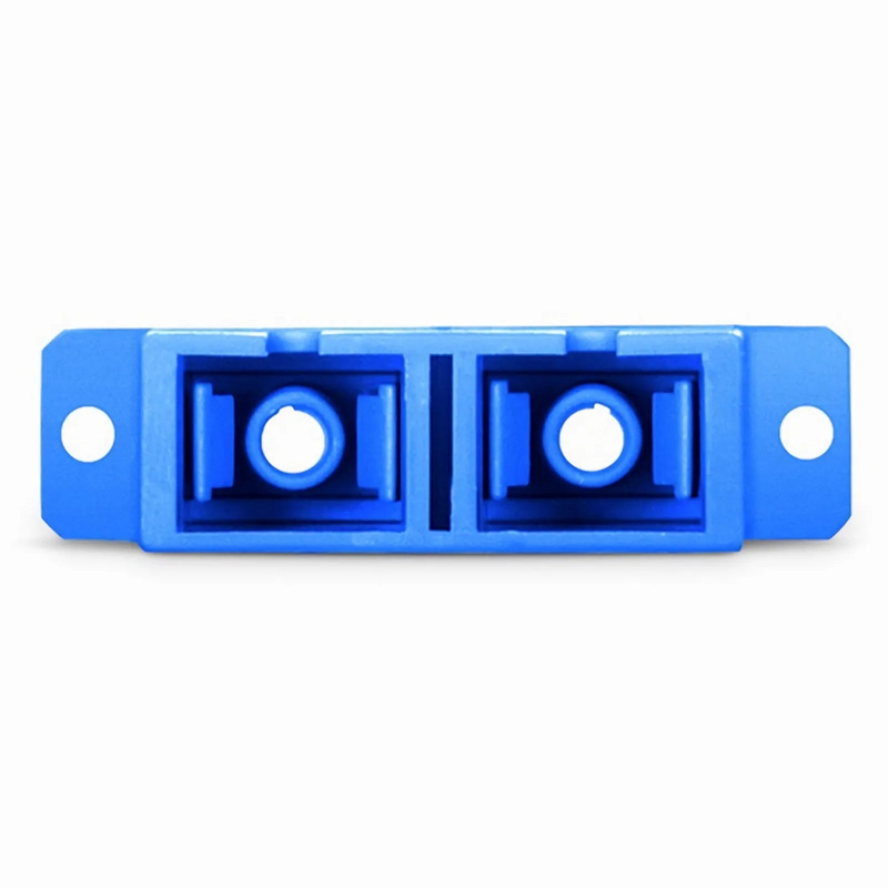 FyberOptix SC/UPC to SC/UPC Duplex OS2 Single Mode Plastic Fiber Optic Adapter/Coupler with Flange (10pcs/Pack)