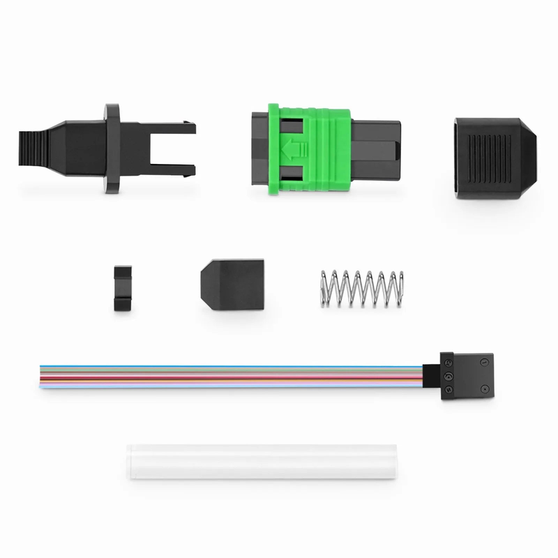 FyberOptix MPO (Female) OS1/OS2 Single Mode Field Assembly Splice-on Connector, Flat Ribbon