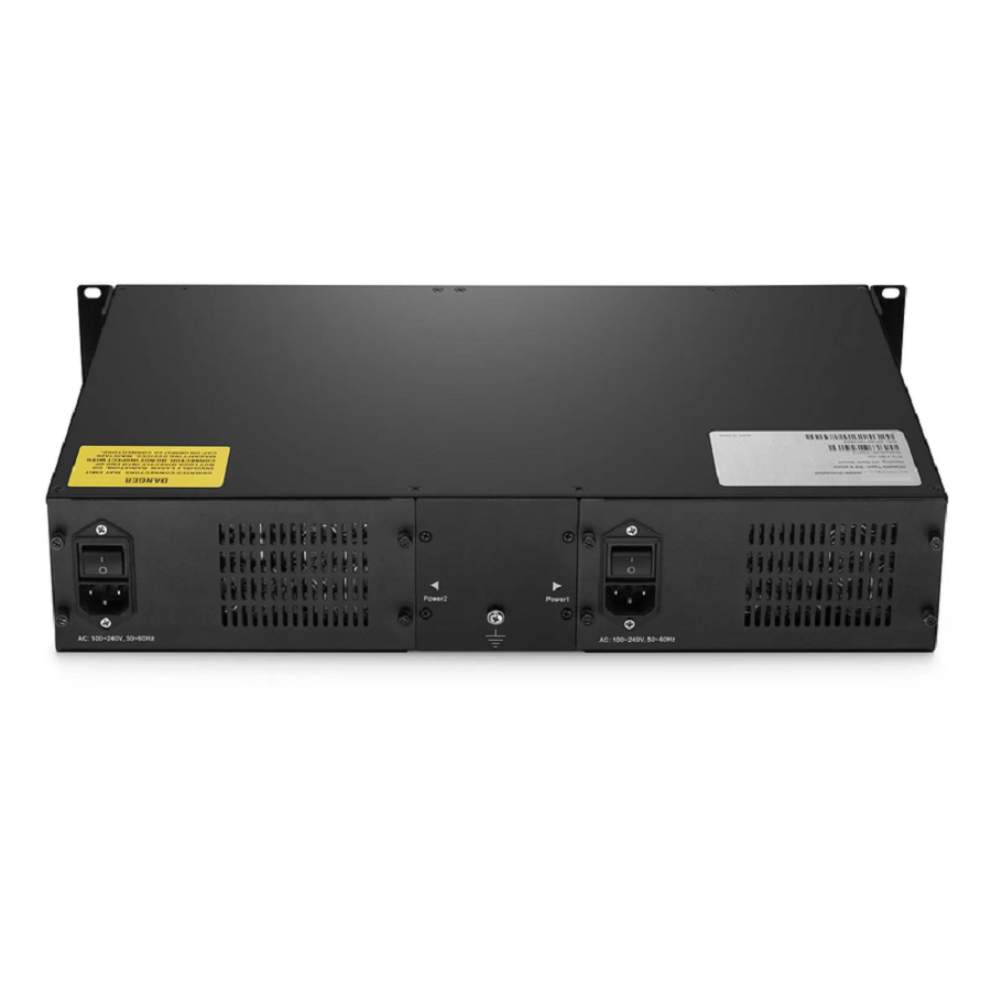 FyberOptix FMT-CH, Customized 4/8/16 Slots 1U/2U/4U Managed Chassis Unloaded Platform, Redundant AC/DC PSUs, Support SNMP Network Management