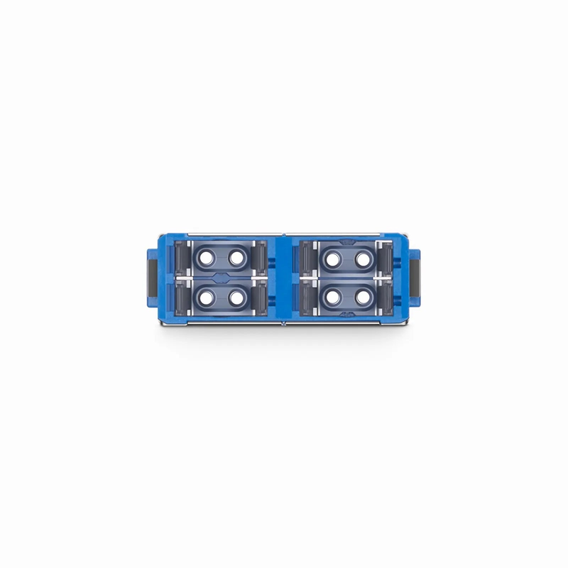 FyberOptix SN/UPC to SN/UPC 4-Port OS2 Single Mode Plastic Fiber Optic Adapter/Coupler Without Flange