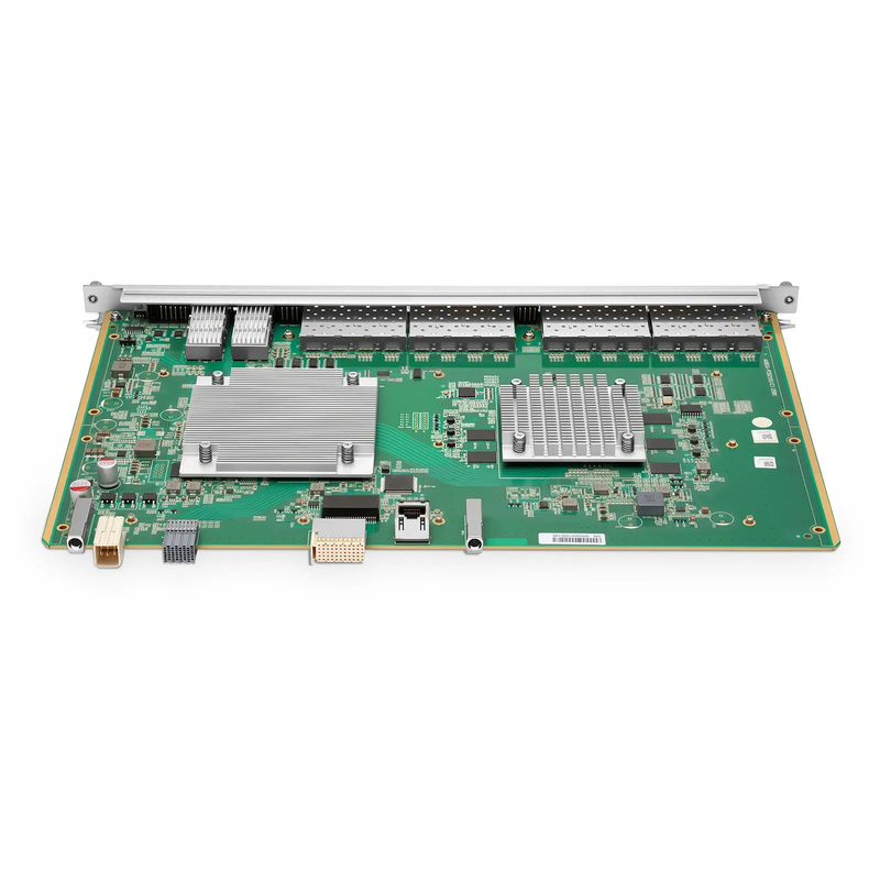 FyberOptix F78XGT, 16-Port XG(S)PON OLT Line Card with 16 x XG(S)PON (GPON-Compatible, Upgradable via GPON Modules), 2 x 100G QSFP28 Ports, Broadcom Chip (Without Modules)