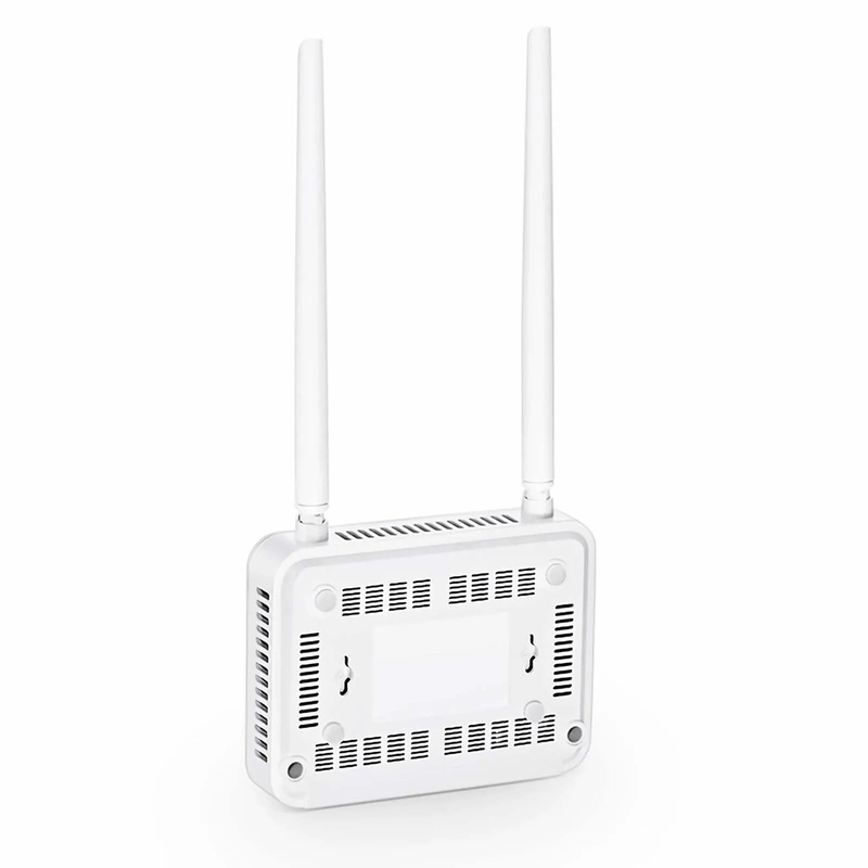 FyberOptix ONU1910-1GF-W, XPON (GPON + EPON) ONU, with 1 x PON, 1 x GE, 1 x FE, 1 x USB, and 2 x External Antennas (2.4GHz, 300Mbps WiFi 4)