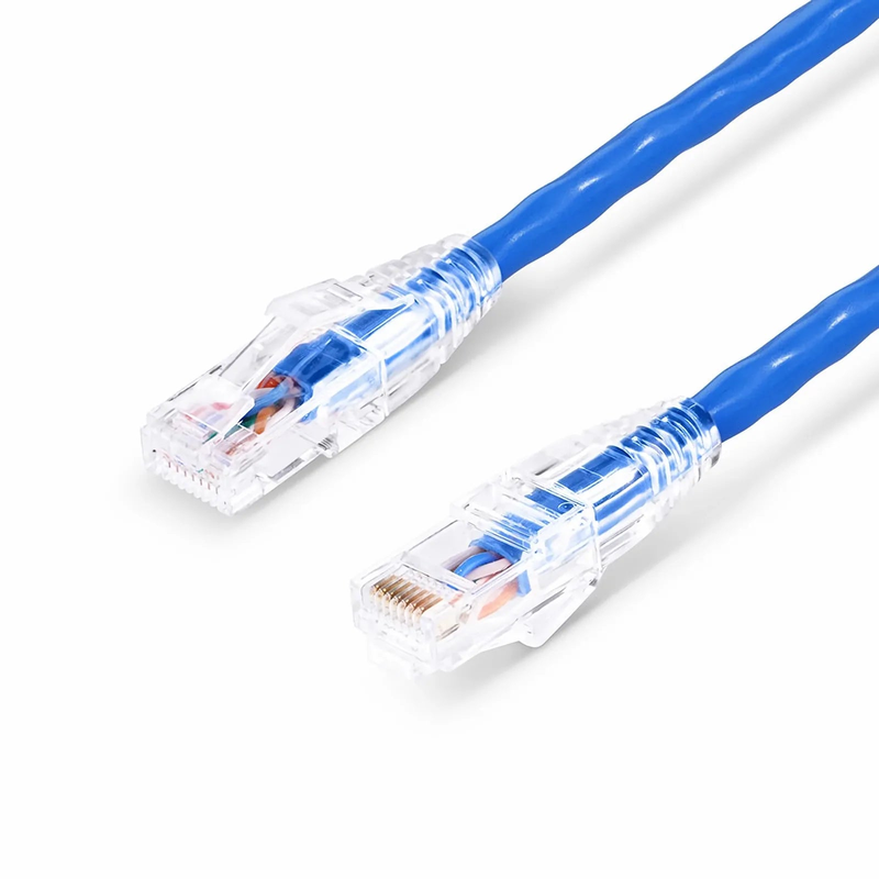 FyberOptix 1ft (0.3m) Cat6 23AWG Snagless Unshielded (U/UTP) LSZH Ethernet Network Patch Cable, Blue