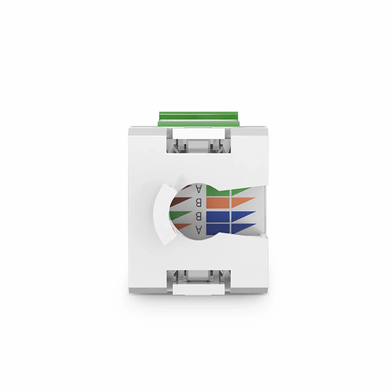 FyberOptix Cat6 RJ45 (8P8C) Unshielded Punch Down Keystone Jack Module, Green (10 pcs/Pack)