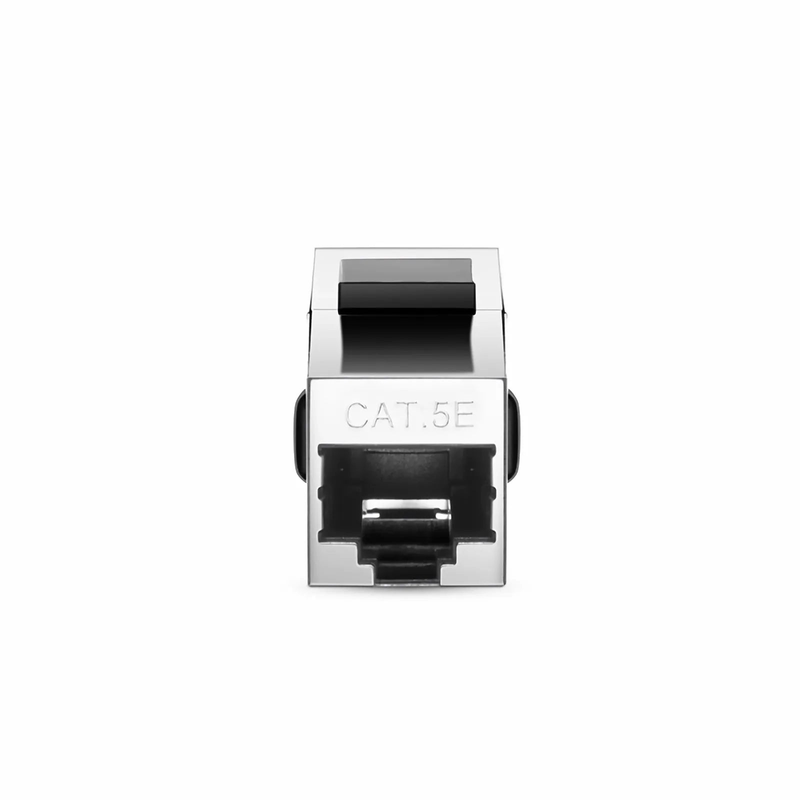 FyberOptix Cat5e Keystone RJ45 Coupler, Shielded, Female to Female Insert Inline Coupler