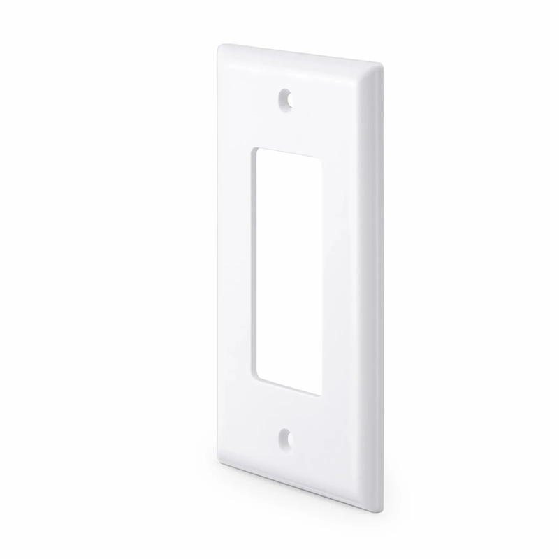 FyberOptix Single Gang Faceplate Frame, White, 4.87'' x 2.95''