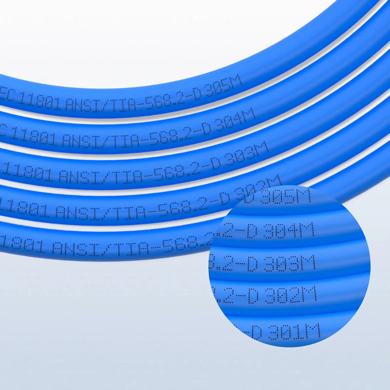 FyberOptix Cat6a Ethernet Bulk Cable, 1000ft (305m), 23AWG Solid Pure Bare Copper Wire, 750MHz, Shielded (U/FTP), PVC CMR, with Reel (Blue)