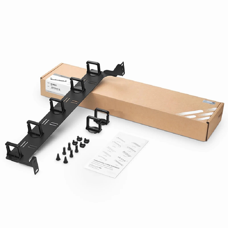 FyberOptix Horizontal Single Sided Cable Manager for 19 in. Rack or Cabinet, 0RU, 5 Snap-in D-Rings, 4.29 in. Depth