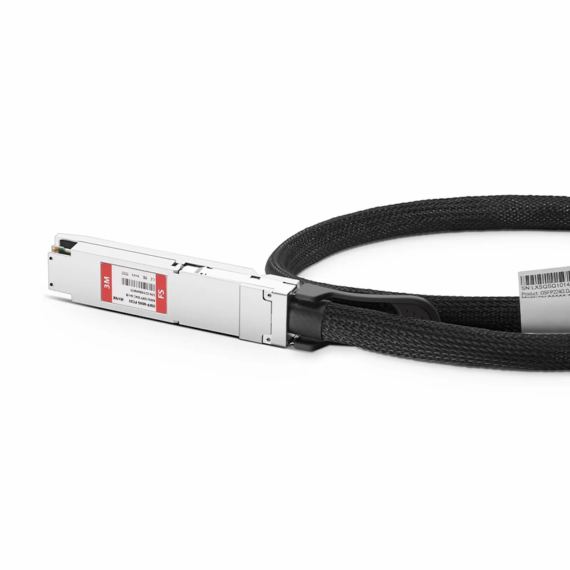 FyberOptix 3m (10ft) NVIDIA/Mellanox MCP4Y10-N003 Compatible 800G OSFP 8 x 100G PAM4 Finned Top InfiniBand NDR Passive Direct Attach Copper Twinax Cable for Quantum-2 Switches