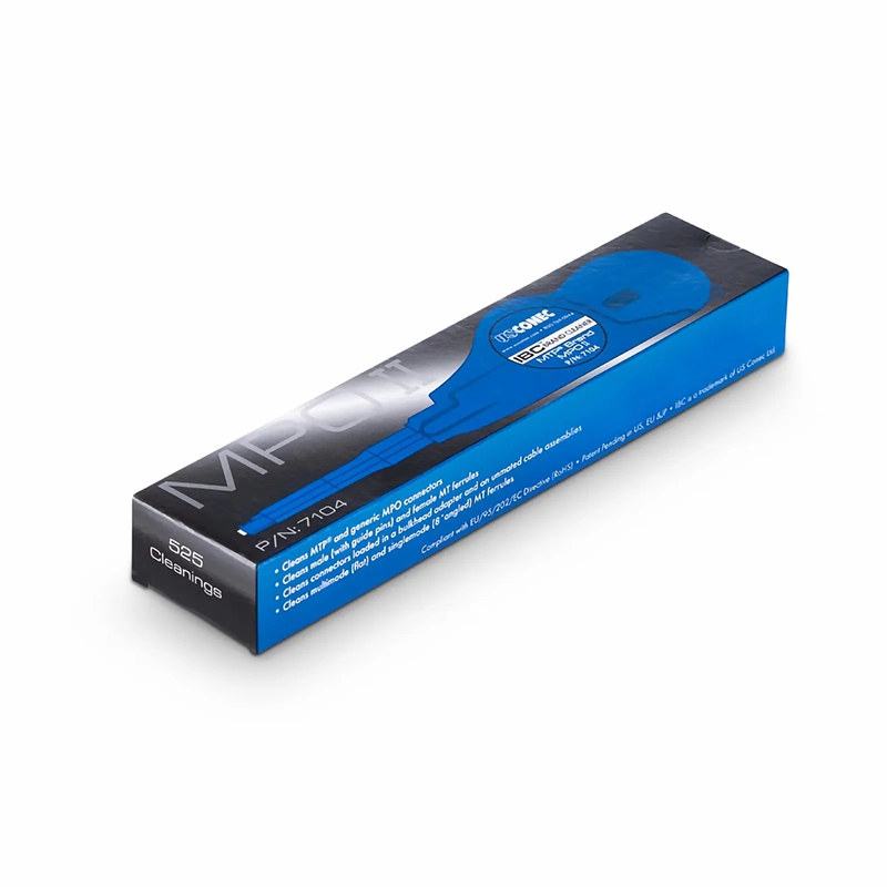 FyberOptix US Conec IBCâ„¢ Brand Cleaner MPO II, for 8/12/24 Fibers MPO Connectors (525+ Times)