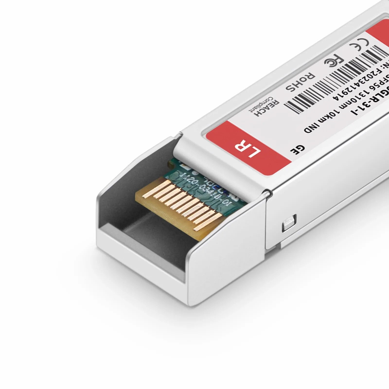 FyberOptix Generic Compatible SFP56 50GBASE-LR 1310nm 10km DOM Duplex LC/UPC SMF Optical Transceiver Module for 5G Wireless (Industrial)