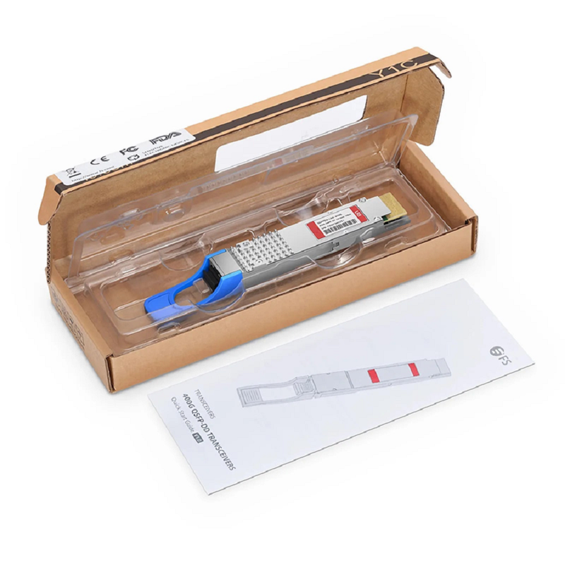 FyberOptix 100GBASE-ER4 and 112G OTU4 QSFP28 Dual Rate 4 x 25G NRZ 1310nm 40km DOM Duplex LC/UPC SMF Optical Transceiver Module for FS Switches