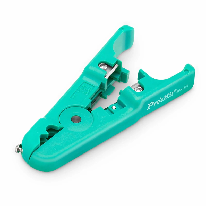 FyberOptix Pro'sKit® Portable Plastic Coated Wire Stripper Tool