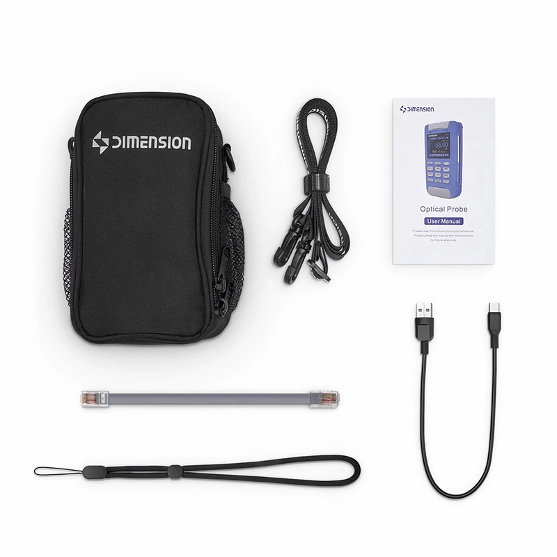 FyberOptix OP-01 Handheld Optical Multimeter Built-in 1mW Visual Fault Locator with RJ45 Cable Sequence Test Function